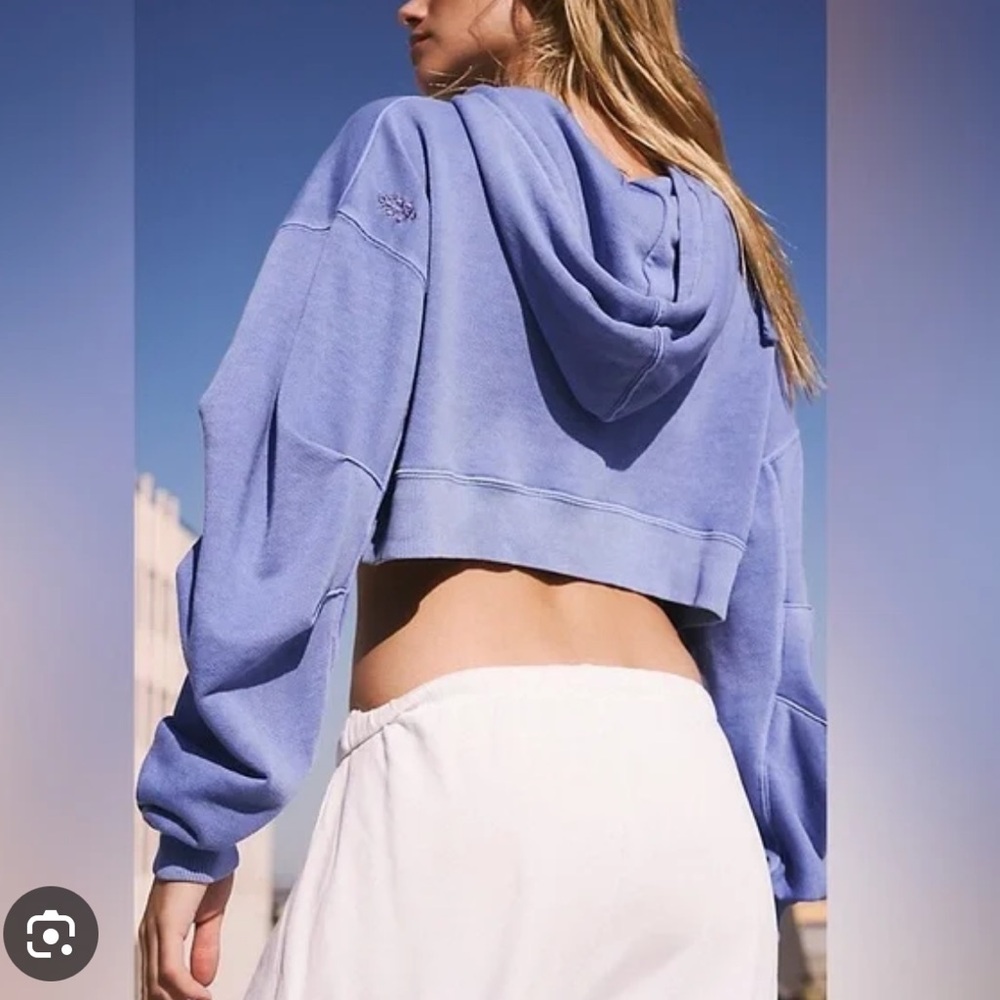 Free People FP Movement Catch Up Cropped Hoodie